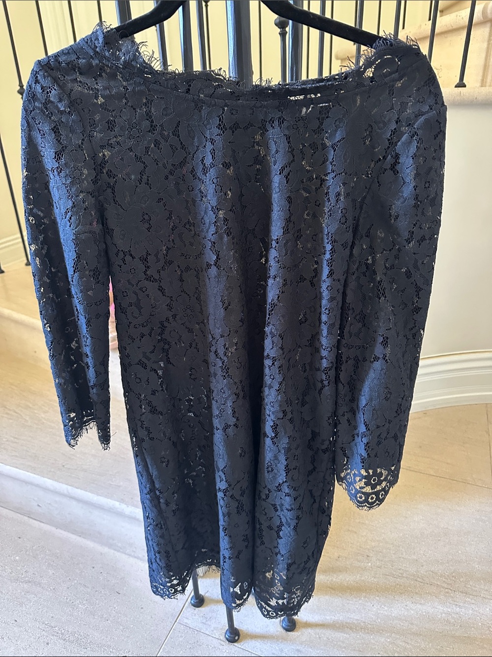 Joie Black Lace Midi Dress